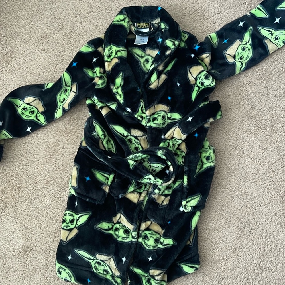 Toddler baby yoda robe